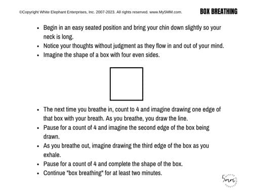 Walking In Purpose card back, activity instructions